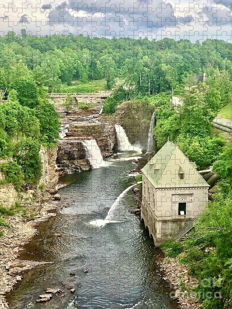 Ausable Chasm Jigsaw Puzzle featuring the photograph Ausable Chasm North Country New York by Carol Riddle