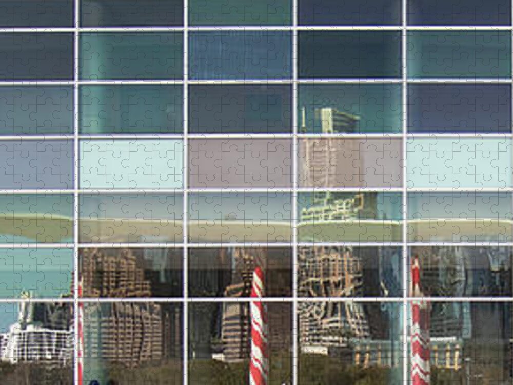 Austin Jigsaw Puzzle featuring the photograph Austin Reflection by Patrick Nowotny