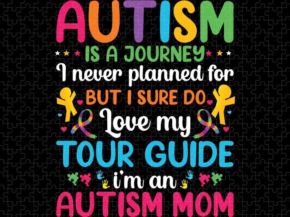 Autism is a journey I never planned for Puzzle by JM Print Designs Fine America