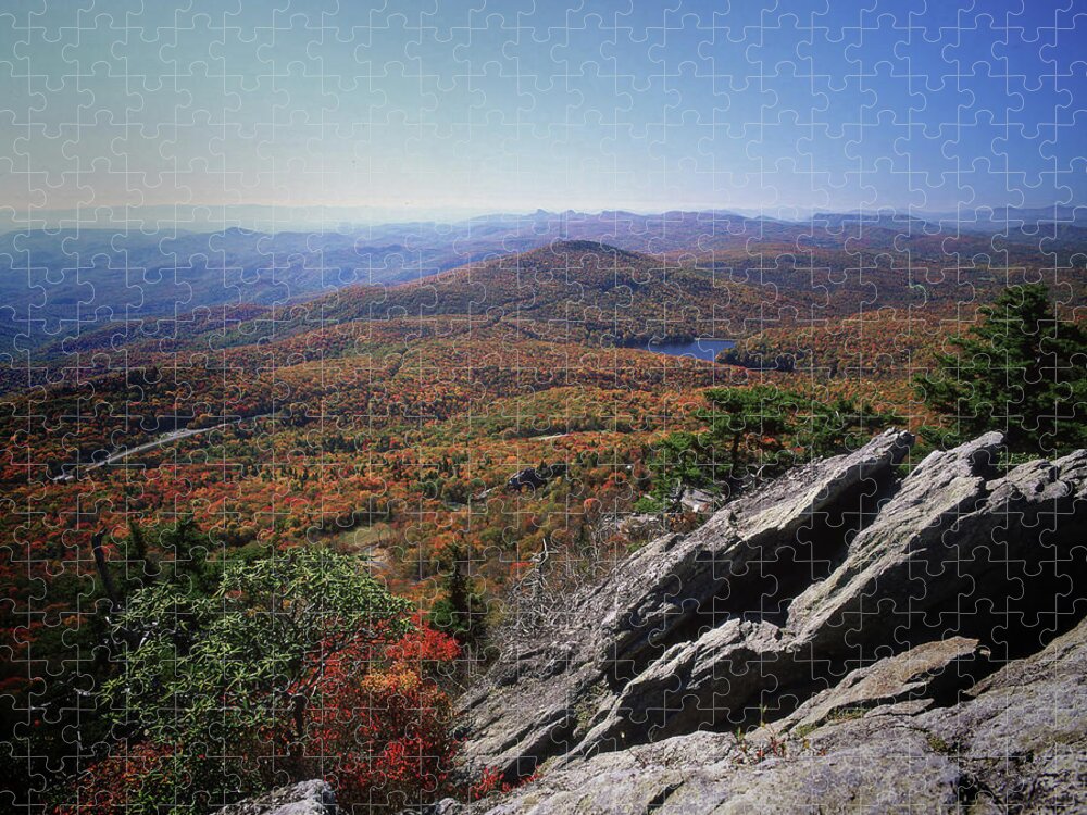 Autumn Jigsaw Puzzle featuring the photograph Autumn at Grandfather Mountain by James C Richardson