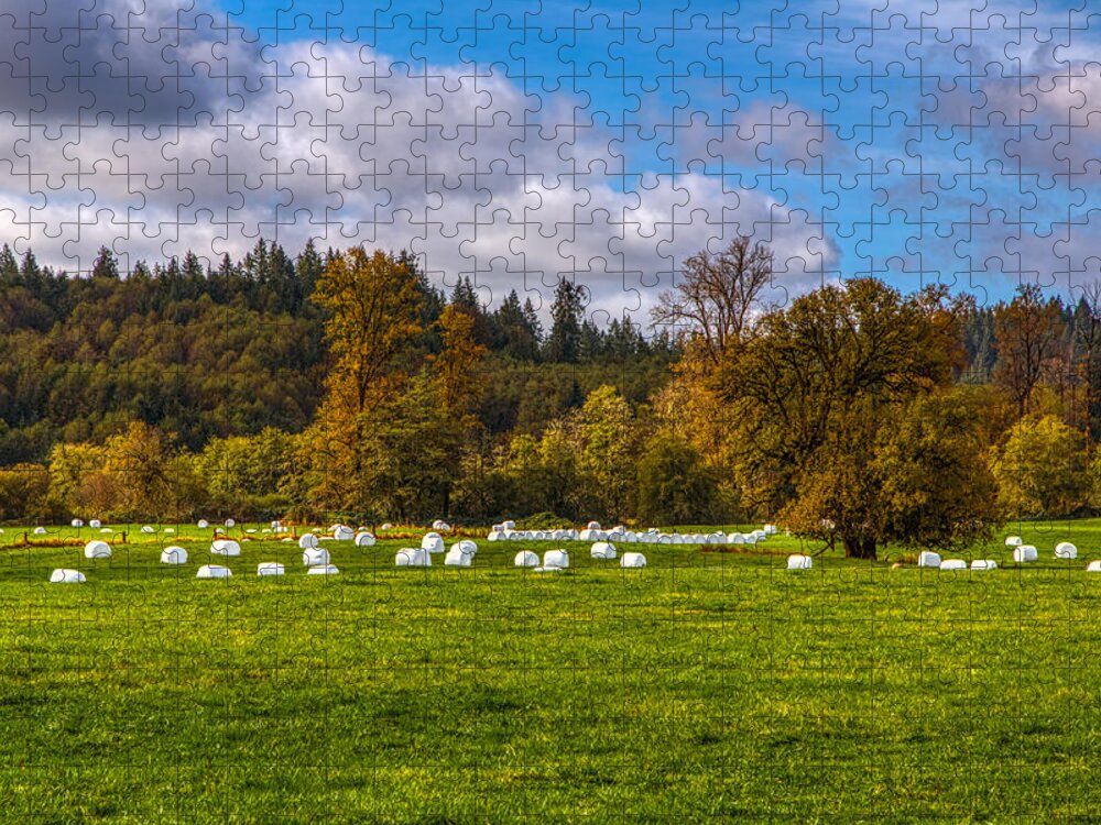 Nature Jigsaw Puzzle featuring the photograph Autumn at the marshmallow farm by Loyd Towe Photography