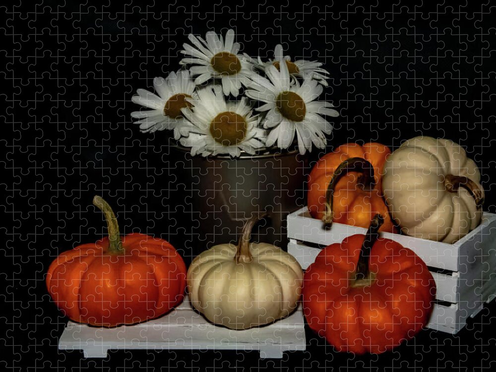 Still Life Jigsaw Puzzle featuring the photograph Autumn by Cathy Kovarik