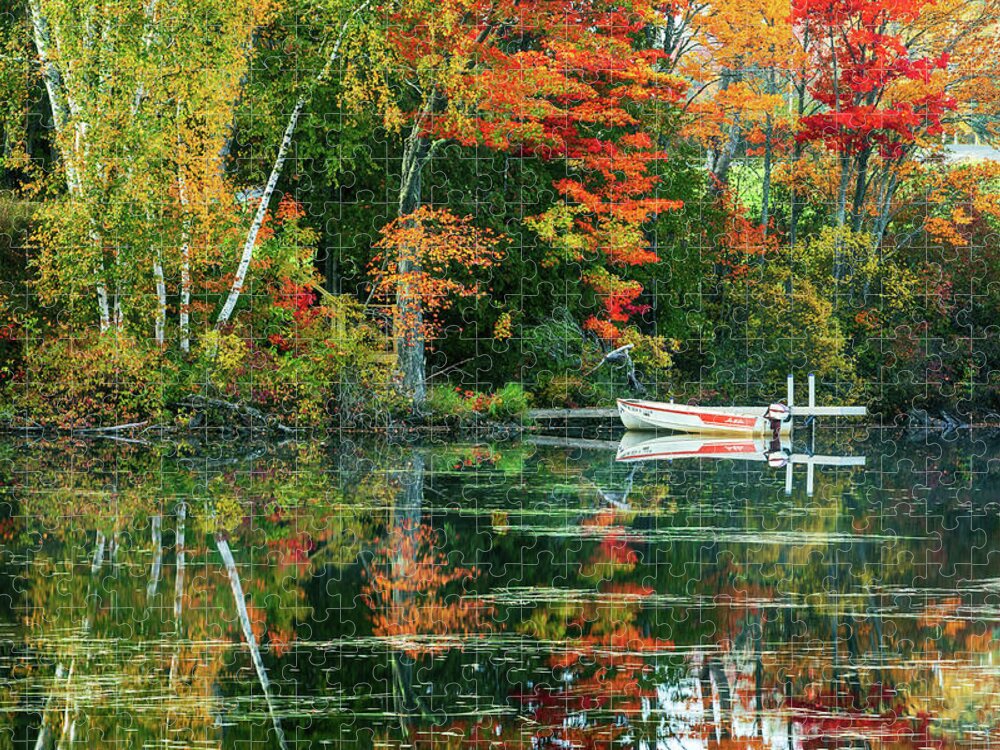 Autumn Jigsaw Puzzle featuring the photograph Autumn Colors 34A4306 by Greg Hartford