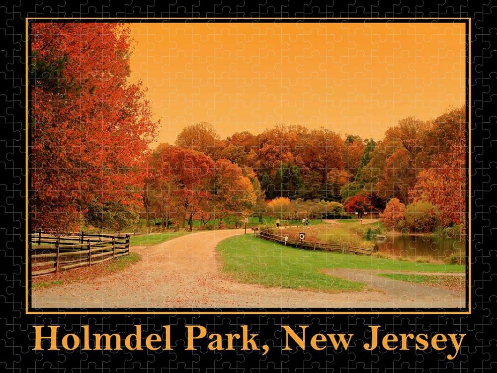Holmdel Jigsaw Puzzle featuring the photograph Autumn Holmdel Park New Jersey by Angie Tirado