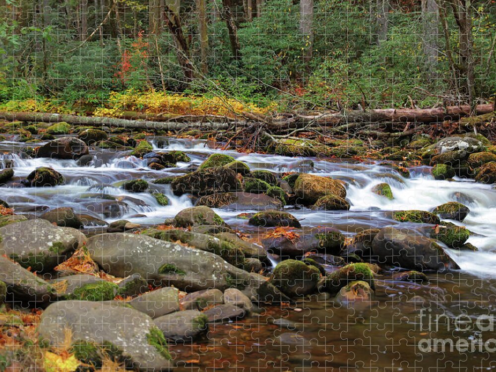 River Jigsaw Puzzle featuring the photograph Autumn Lullabye by Rick Lipscomb