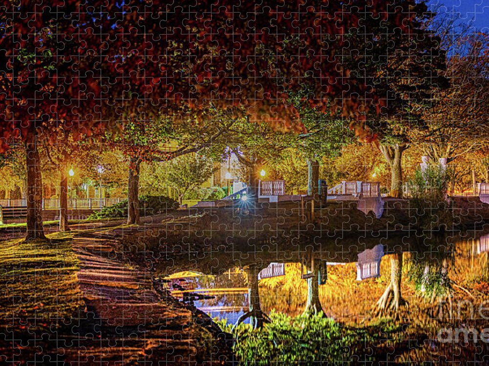 Lake Jigsaw Puzzle featuring the photograph Autumn Morning at Argyle Lake by Sean Mills