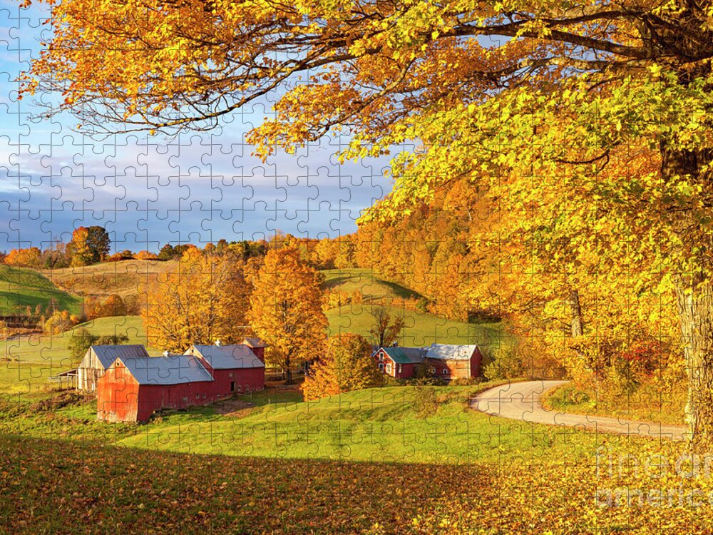 Vermont Jigsaw Puzzle featuring the photograph Autumn Morning by Brian Jannsen