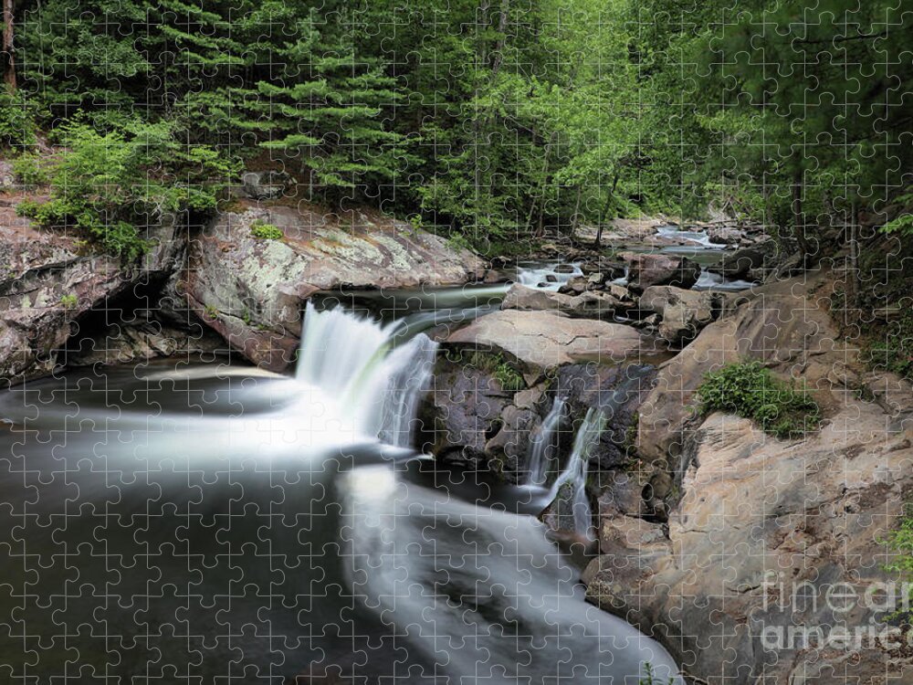 Baby Falls Tennessee Jigsaw Puzzle featuring the photograph Baby Falls by Rick Lipscomb