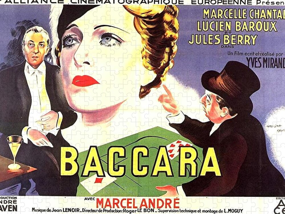 Synopsis Jigsaw Puzzle featuring the mixed media ''Baccara'', 1935 by Movie World Posters