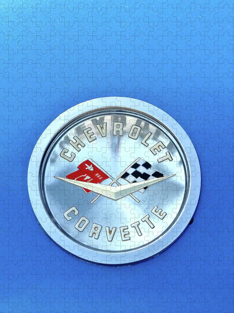 Corvette Jigsaw Puzzle featuring the photograph Badge of Distinction by Lens Art Photography By Larry Trager