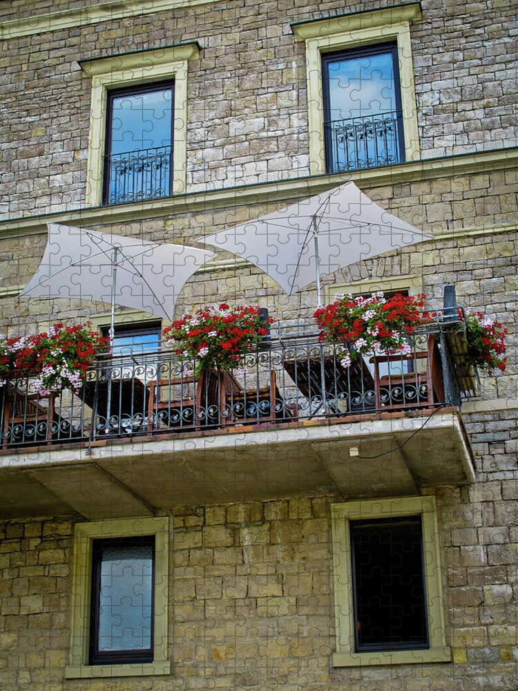 Germany Jigsaw Puzzle featuring the photograph Balcony window by Naomi Maya