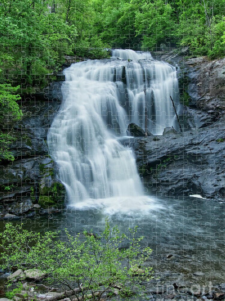Cherokee National Forest Jigsaw Puzzle featuring the photograph Bald River Falls 41 by Phil Perkins