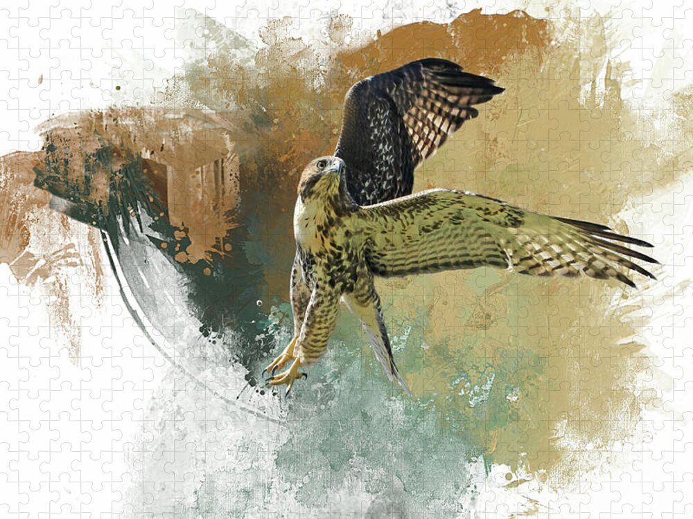 Red Tail Hawk Jigsaw Puzzle featuring the photograph Ballet Dancer by Donna Kennedy