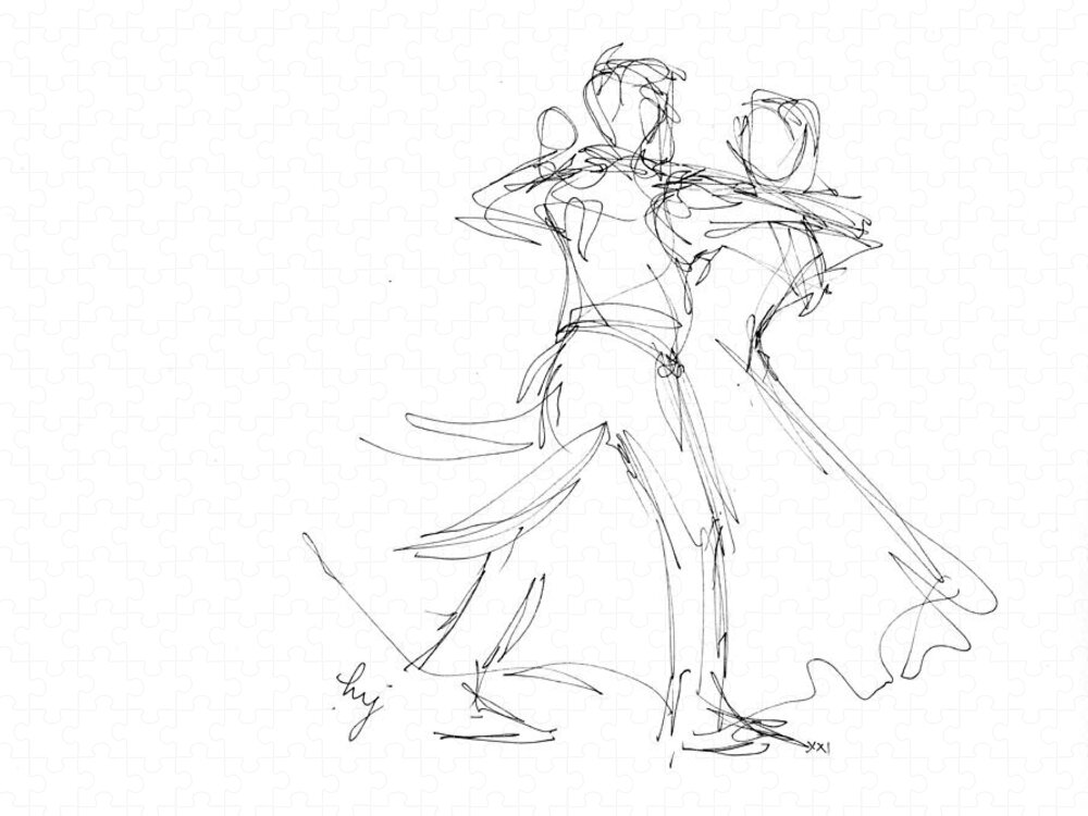 Graphic flat design drawing young man and woman professional dancer couple  dancing tango, waltz dances on dancing contest dancefloor. Couple dance  with elegant style. Cartoon style vector illustration 16998848 Vector Art at