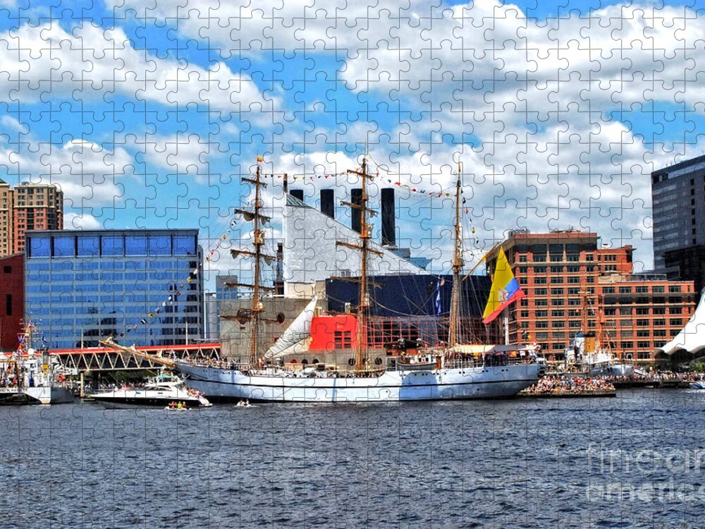 Water Jigsaw Puzzle featuring the photograph Baltimore's 2012 Sailibration by Walter Neal