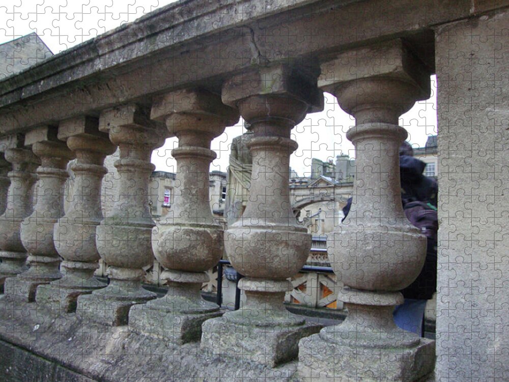Balustrade Jigsaw Puzzle featuring the photograph Balustrade in Bath by Roxy Rich