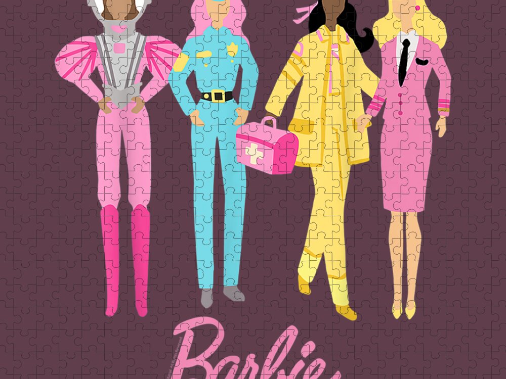 Barbie 60th Anniversary Fashion Jigsaw Puzzle by Romi Frieda - Pixels