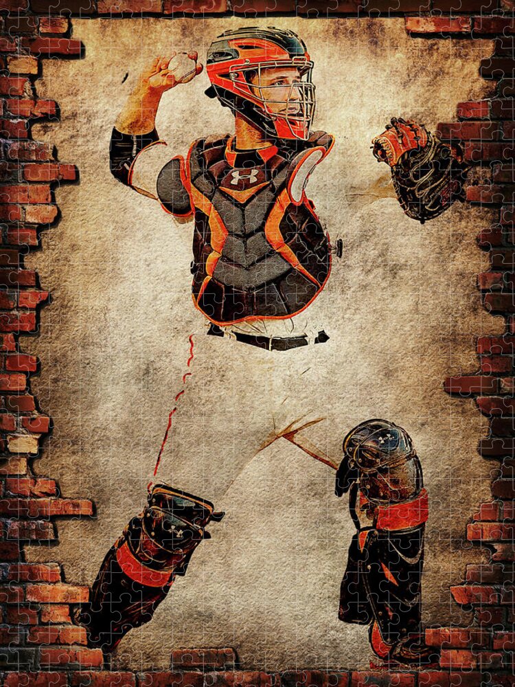 Baseball San Francisco Giants Busterposey Buster Posey Buster Posey San  Francisco Giants Sanfrancisc Jigsaw Puzzle by Wrenn Huber - Pixels Puzzles