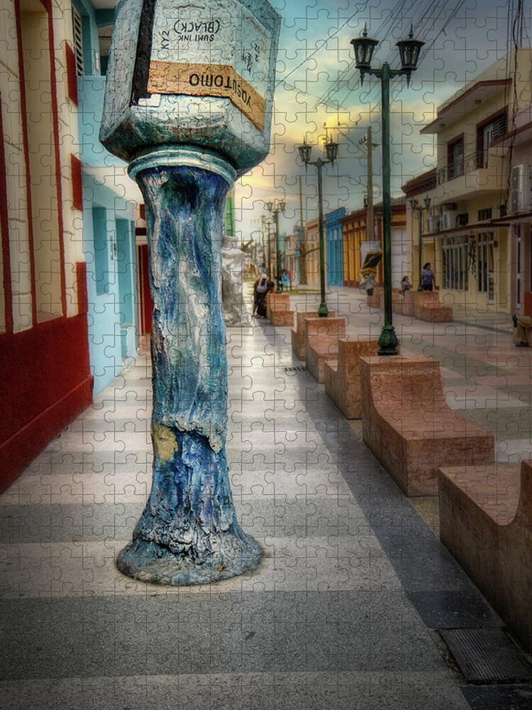Cuba Jigsaw Puzzle featuring the photograph Bayamo Painters Avenue 4 by Micah Offman