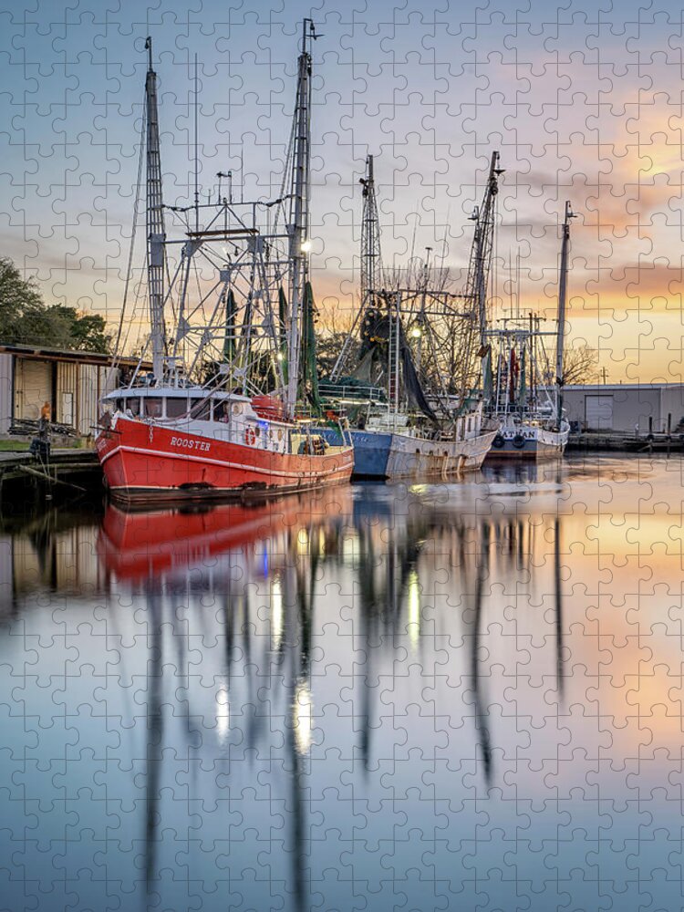 Bayou Jigsaw Puzzle featuring the photograph Bayou Sunset, 3/9/21 by Brad Boland