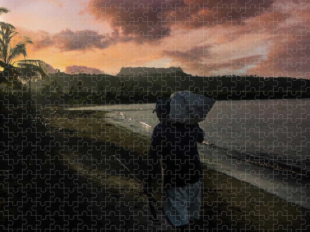 Beach Jigsaw Puzzle featuring the photograph Be back before it's too late by Micah Offman