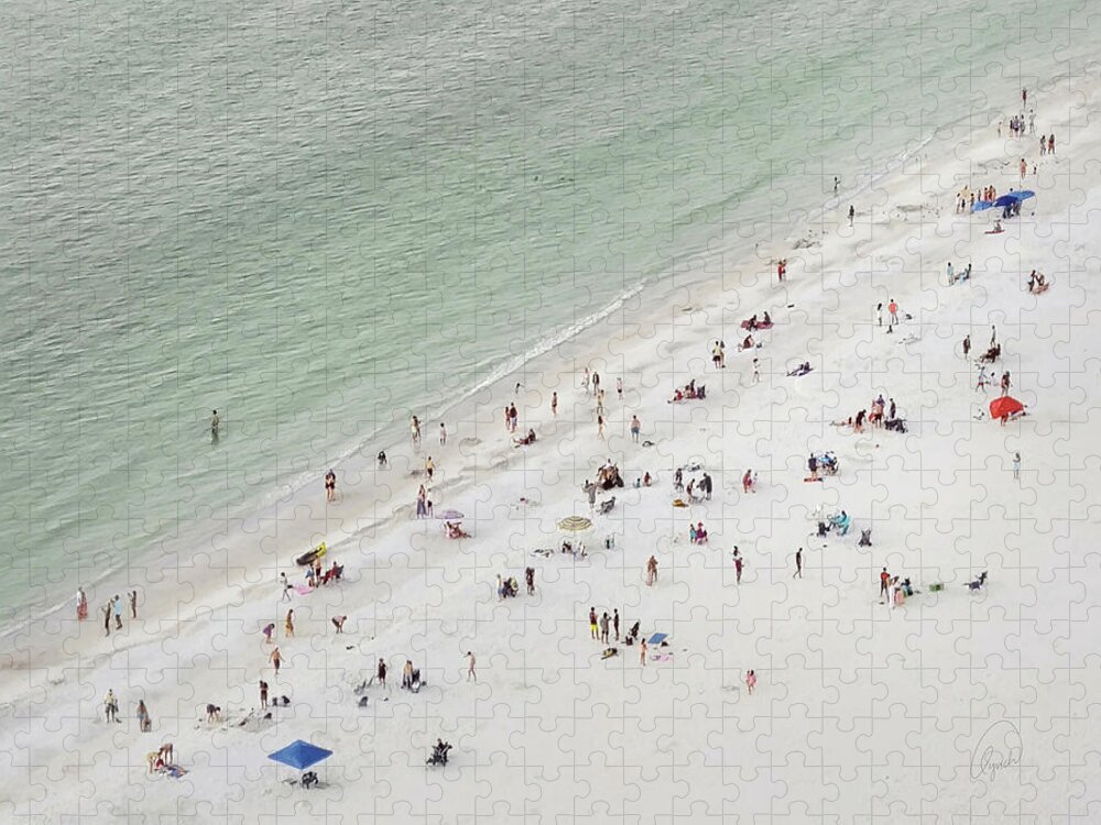 Beach Jigsaw Puzzle featuring the photograph Beach Day Marco Island by Karen Lynch