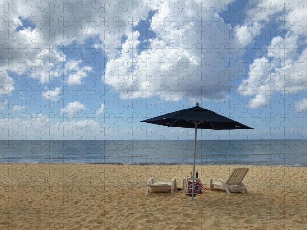 Beach Jigsaw Puzzle featuring the photograph Beach Getaway by Brad Barton