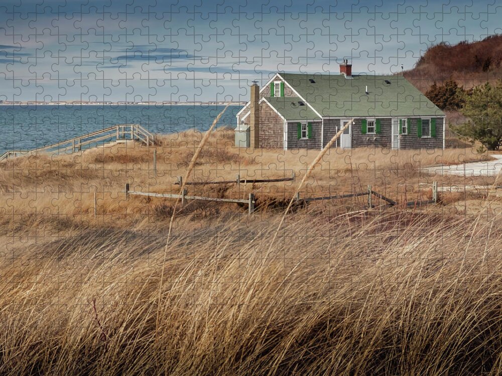 Vacation Jigsaw Puzzle featuring the photograph Beach House in Truro Cape Cod by Darius Aniunas