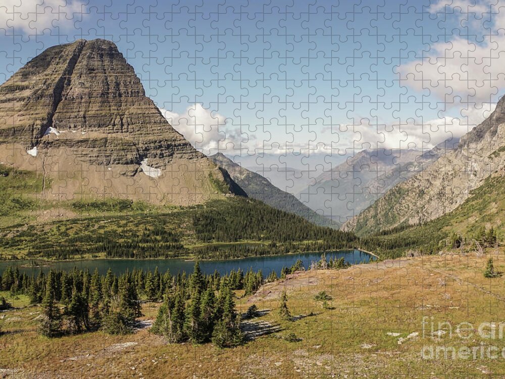 Bearhat Mountain Jigsaw Puzzle featuring the photograph Bearhat Mountain and Hidden Lake #1 by Nancy Gleason