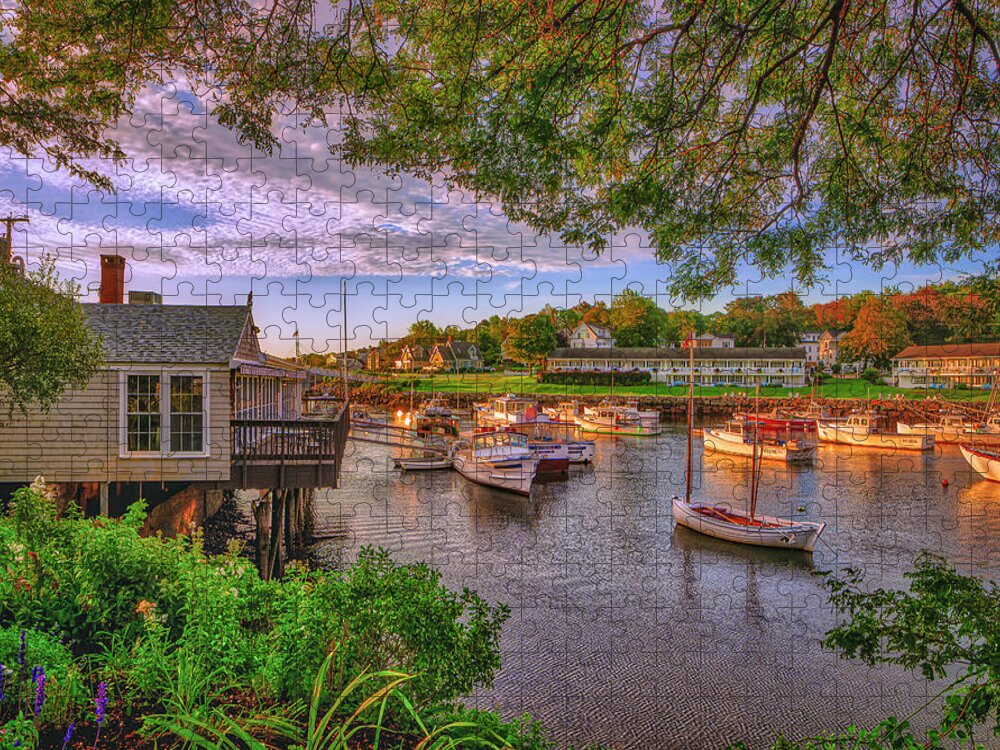 Perkins Cove Jigsaw Puzzle featuring the photograph Beautiful Perkins Cove by Penny Polakoff