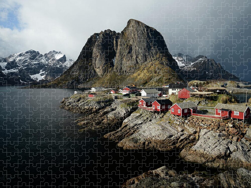 Festhelltinden Mountain Jigsaw Puzzle featuring the photograph Before the Storm by James Covello