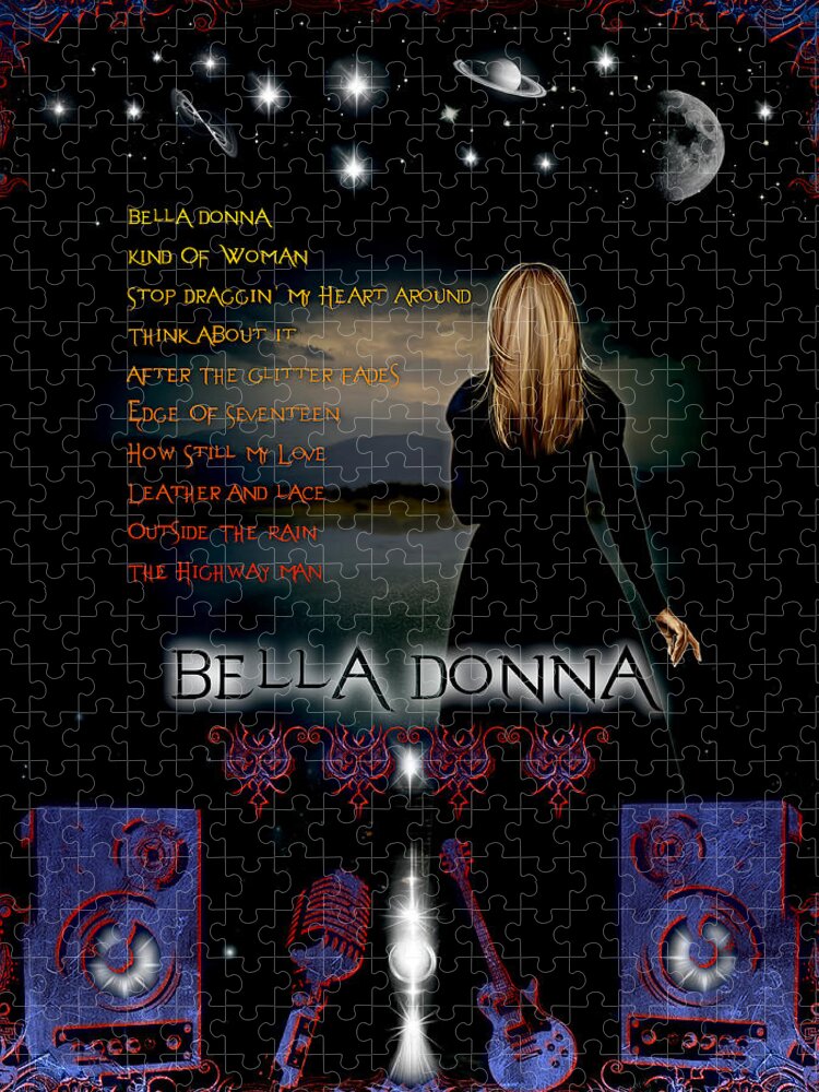 Bella Donna Jigsaw Puzzle featuring the digital art Bella Donna by Michael Damiani