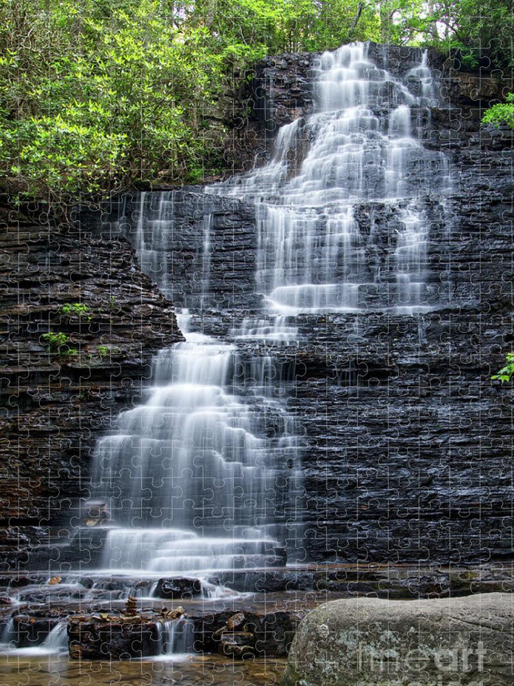 Nature Jigsaw Puzzle featuring the photograph Benton Falls 23 by Phil Perkins