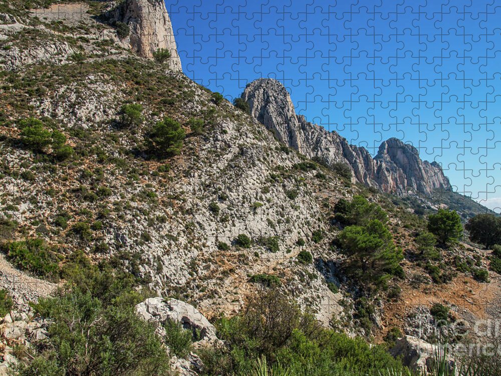 Mountains Jigsaw Puzzle featuring the photograph Bernia mountain range by Adriana Mueller