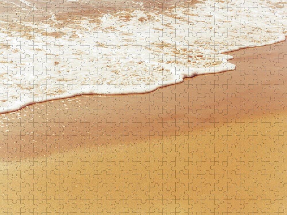 Beach Jigsaw Puzzle featuring the photograph Beside The Sea by Tanya C Smith