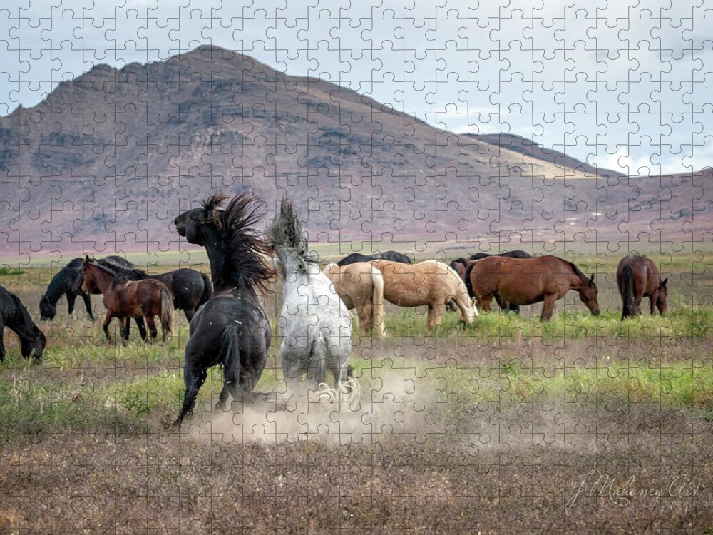 Horse Jigsaw Puzzle featuring the photograph Best Man Wins by Jeanette Mahoney