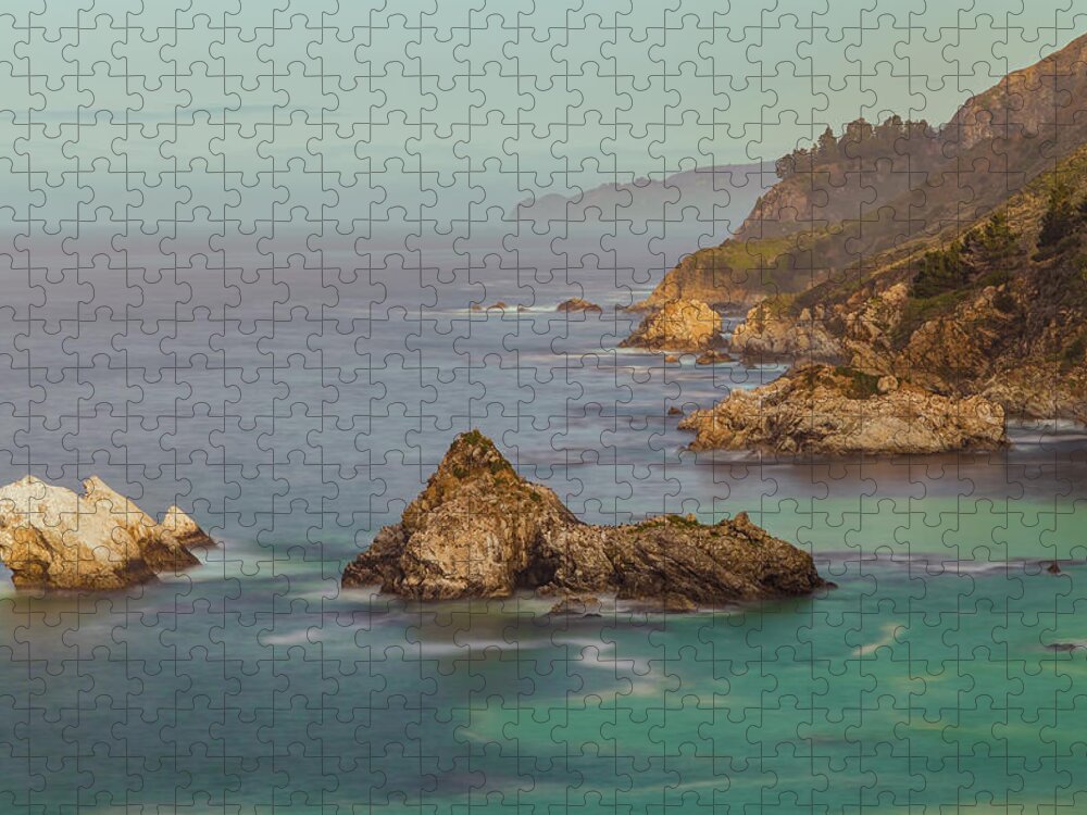 Landscape Jigsaw Puzzle featuring the photograph Big Sur Sunrise by Jonathan Nguyen