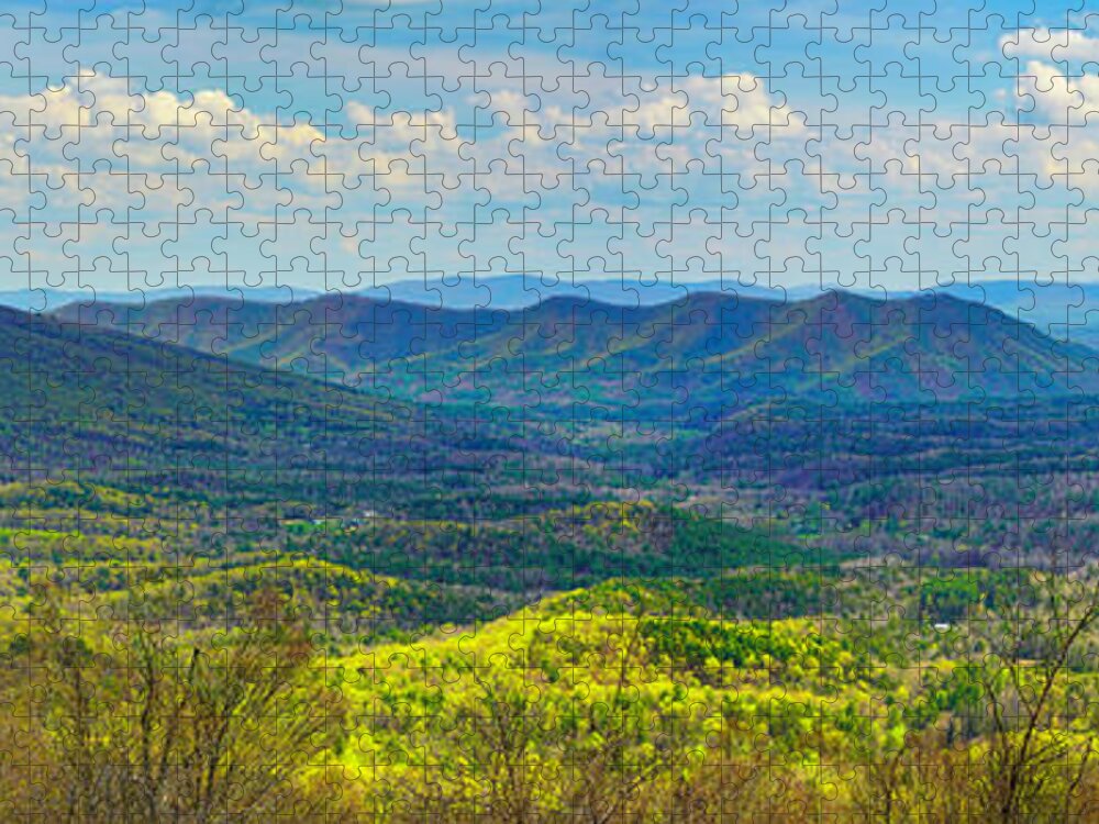 Big Walker Mountain Jigsaw Puzzle featuring the photograph Big Walker Mountain Vista by Dale R Carlson