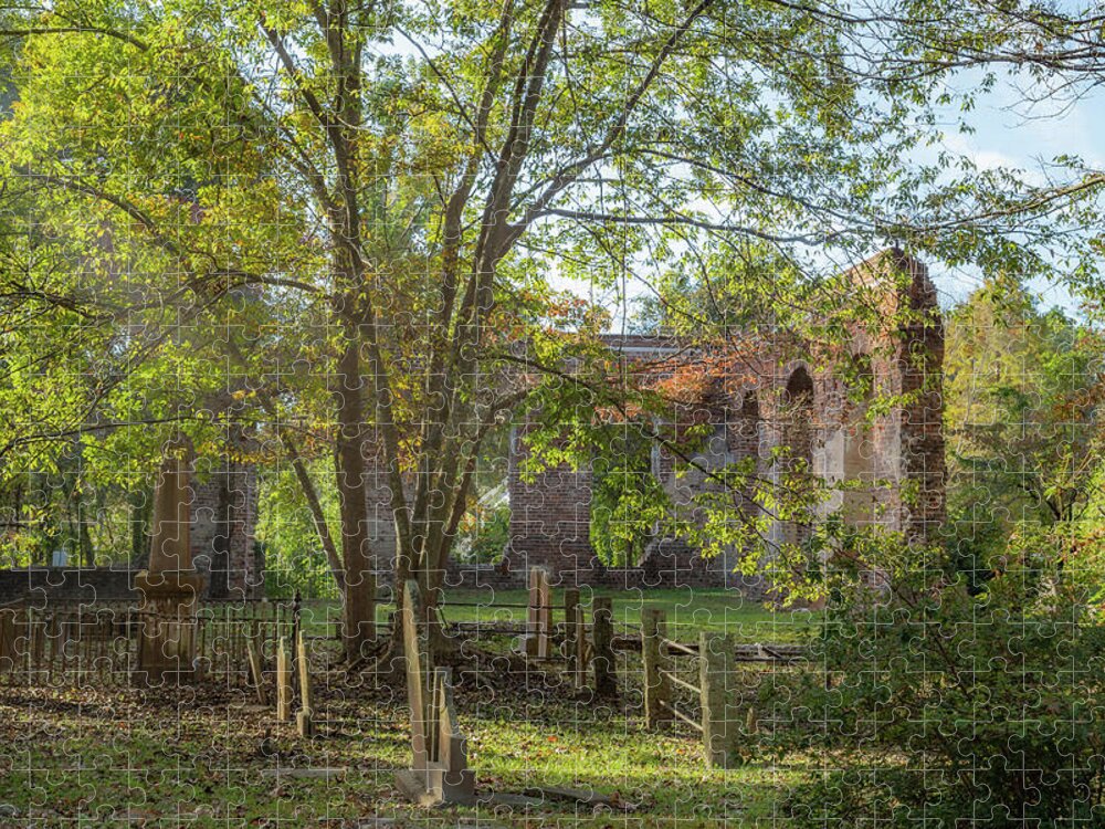Abandoned Jigsaw Puzzle featuring the photograph Biggin Church Ruins 4 by Cindy Robinson