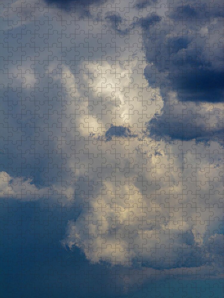 Nebraskasc Jigsaw Puzzle featuring the photograph Billowing Cumulonimbus Calvus 017 by NebraskaSC