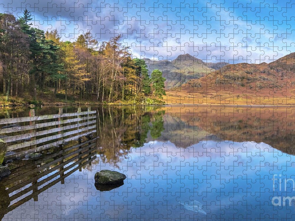 Blea Tarn Jigsaw Puzzle featuring the photograph Blea Tarn Landscape, Lake District, Cumbria, UK by Philip Preston