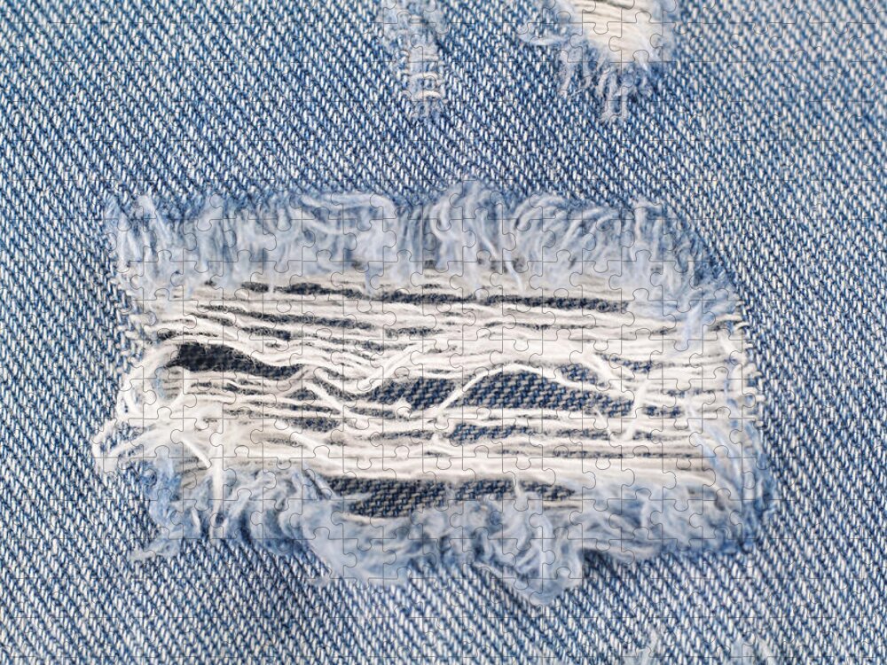 ripped jean texture