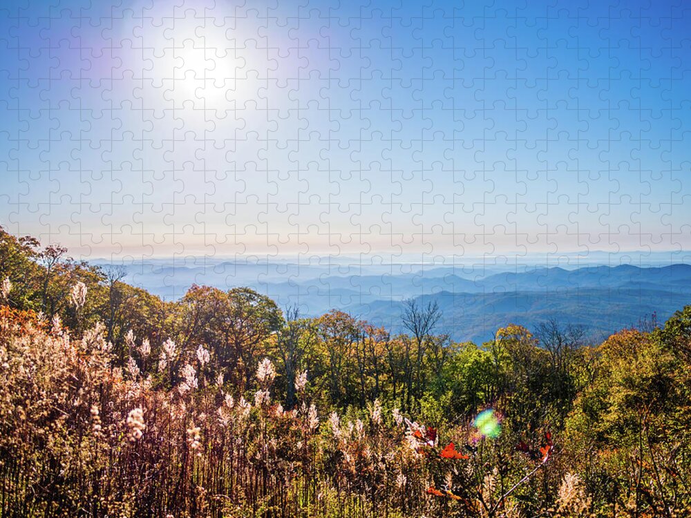 Landscape Jigsaw Puzzle featuring the photograph Blue Mountains Vista by Rachel Morrison