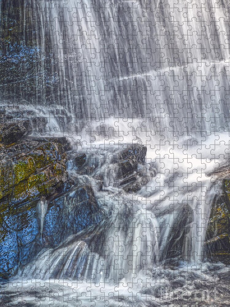 Boardtree Falls Jigsaw Puzzle featuring the photograph Boardtree Falls 3 by Phil Perkins