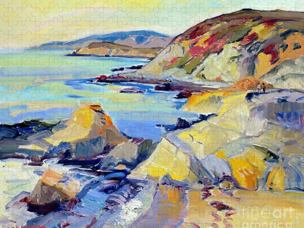 Bodega Jigsaw Puzzle featuring the painting Bodega Head by John McCormick