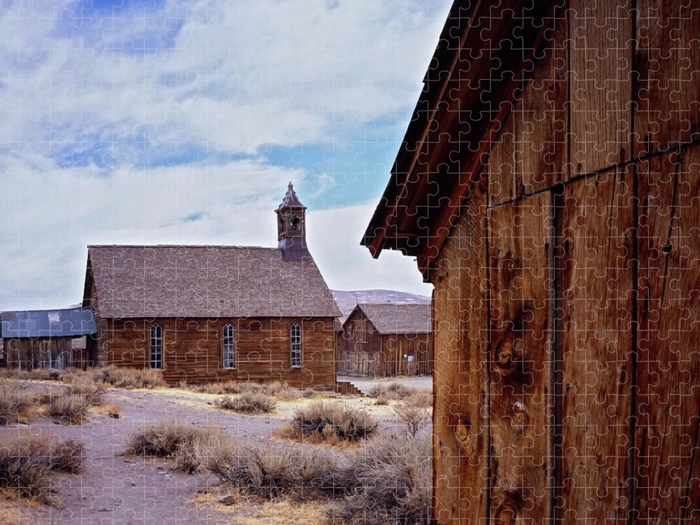 California Jigsaw Puzzle featuring the photograph Bodie Church by Tom Daniel