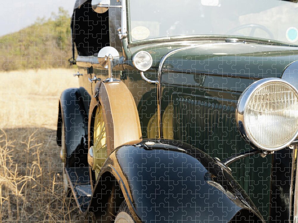 Ford Phaeton Jigsaw Puzzle featuring the photograph Bonnie and Clyde by Josu Ozkaritz
