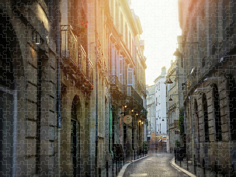 Bordeaux Jigsaw Puzzle featuring the photograph Bordeaux France European Street Scenes by Carol Japp