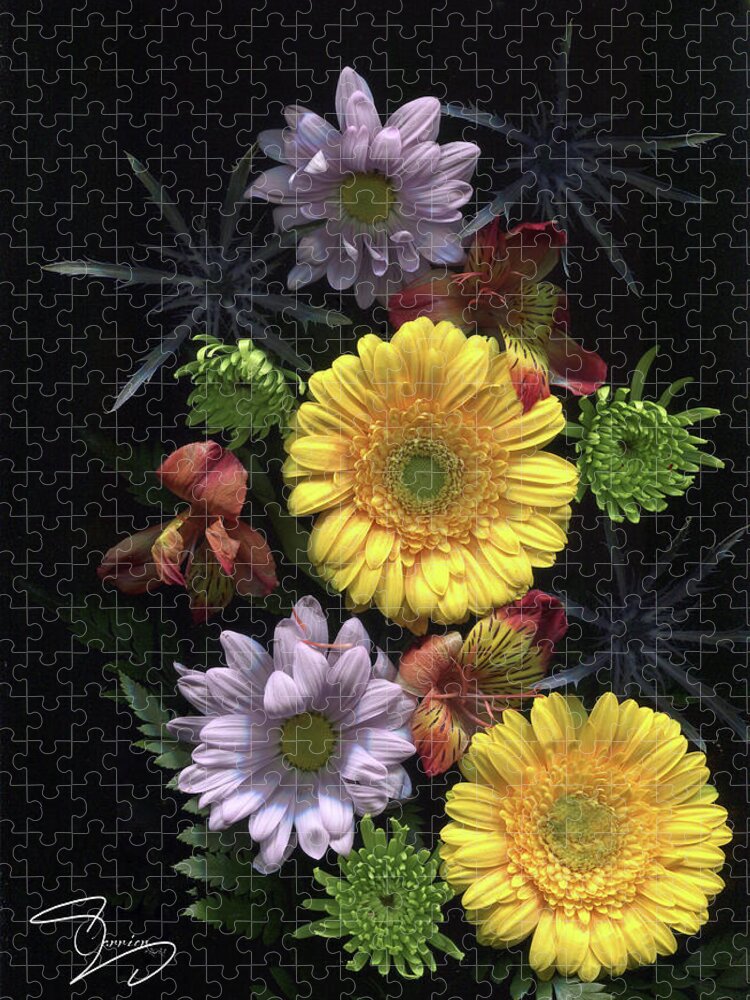Floral Jigsaw Puzzle featuring the photograph Bouquet by Evie Carrier