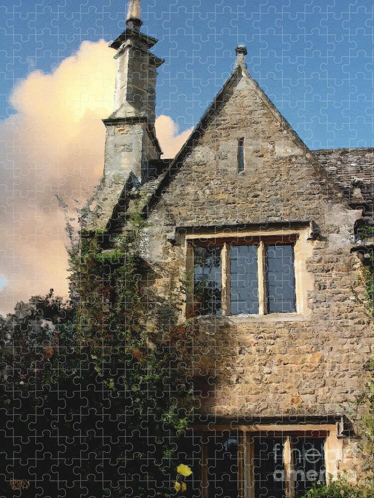 Bourton-on-the-water Jigsaw Puzzle featuring the photograph Bourton Sunset by Brian Watt